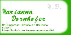 marianna dornhofer business card