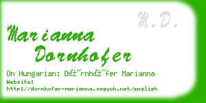 marianna dornhofer business card